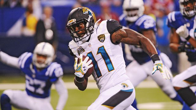 Credit: USATSI, Marqise Lee of the Jacksonville Jaguars has sued Lloyd's of London for payment on his loss of value policy