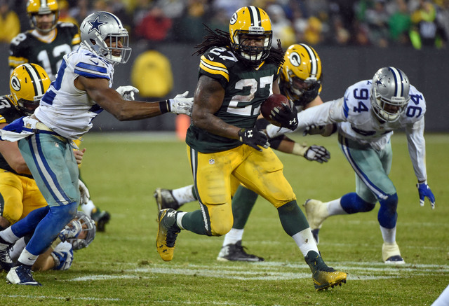 USATSI, Packers RB Eddie Lacy breaks free for a big run against the Cowboys