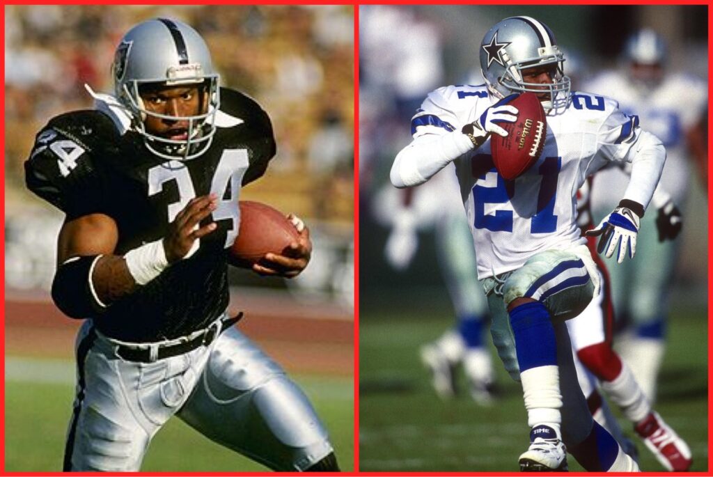 Bo Jackson (L) and Deion Sanders (R) played the football positions that could handle a non-existent football offseason.