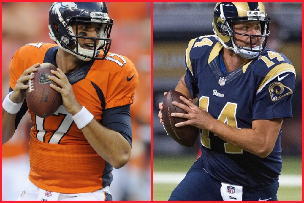 Brock Osweiler (L) and Shaun Hill (R) show two different examples from 2014 of efficient spending behind a franchise QB