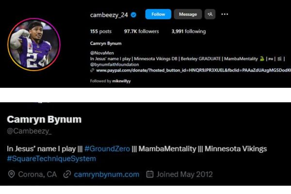 Camryn Bynum Proudly Represents His Religion On His Social Media Handles