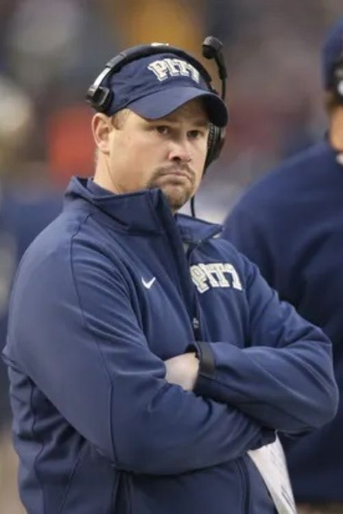 Former Pittsburgh Panthers Defensive Coordinator, Matt House, Observes Keenly From The Sidelines During The First Quarter Against The Syracuse Orange At Heinz Field
