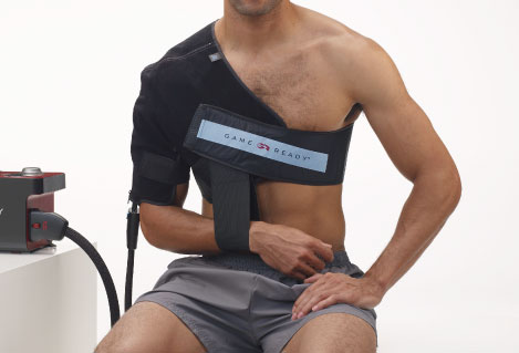 Game Ready ice compression treatments for arm, shoulder