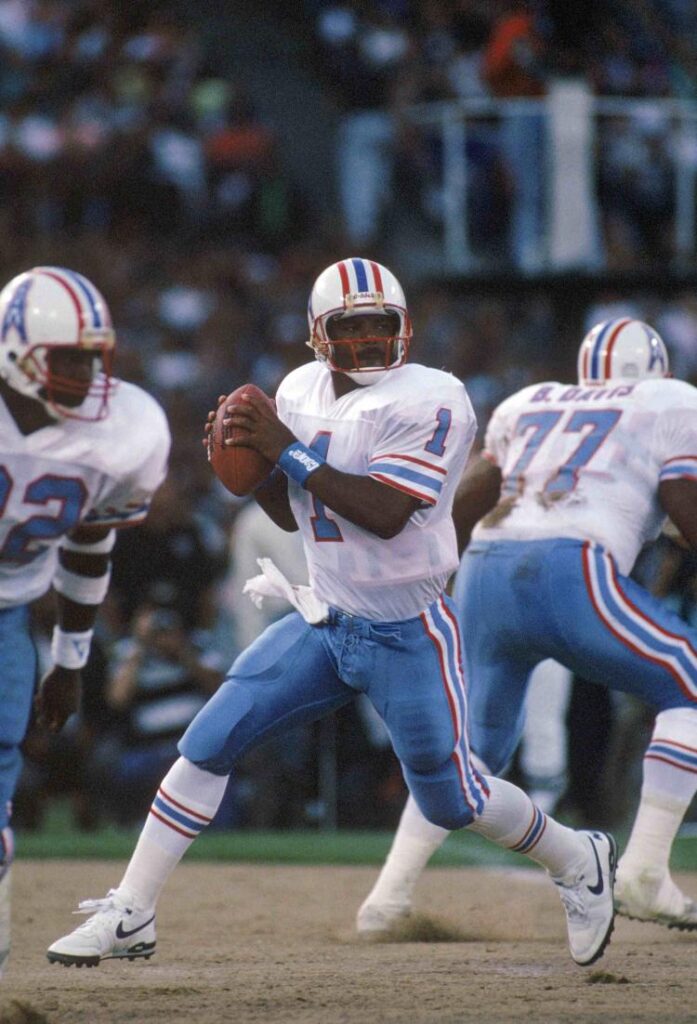 Houston Oilers Quarterback Warren Moon Helped Popularize The Run & Shoot Style In The NFL In The '80's