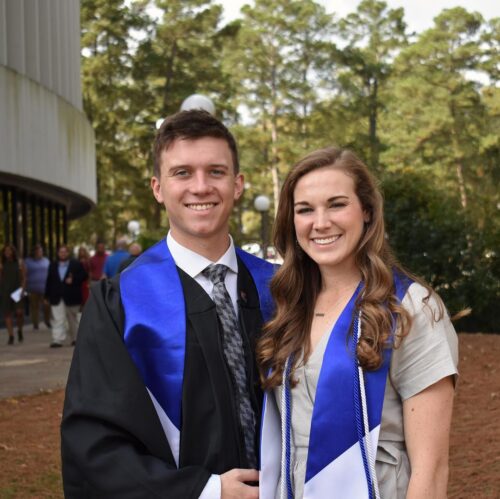 A Graduation Snapshot: Evan McPherson Brother, Logan McPherson With His Now Wife Madison Doll McPherson