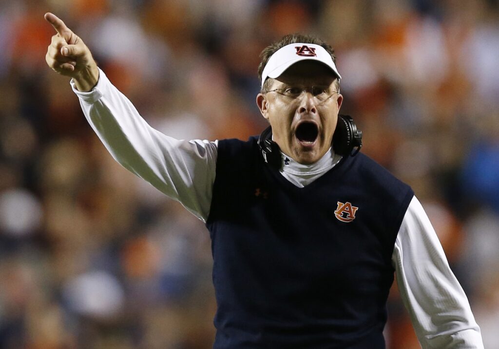 AP Image. We know...we can see it too, Coach Malzahn. You've got an unbelievable upcoming schedule.