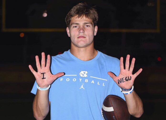 Drake Maye Joins The Challenge For TeamNEGU To Help Raise Awareness And Show Kids They Are Not Alone