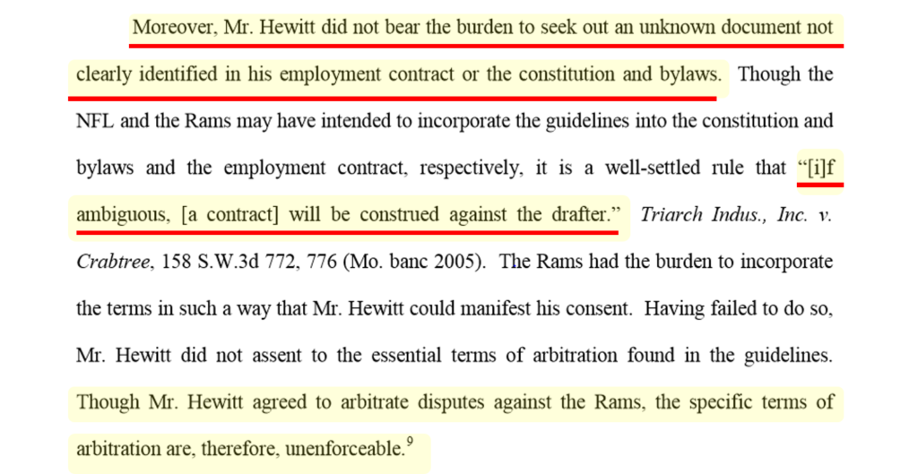 Screen grab from Missouri State Supreme Court decision in April